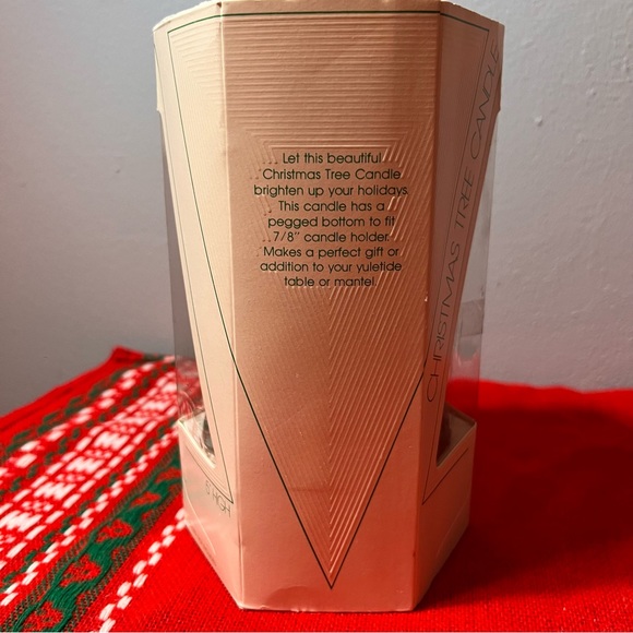 Vintage NEW Christmas Tree Candle 5 Inches Tall with Peg Bottom Avon? - Picture 7 of 8